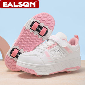 Ultra-Light 4-Wheel Detachable Roller Skates for Kids Outdoor Casual Sneakers for Boys & Girls Sport Entertainment Size 29-40