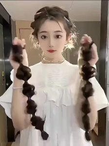 TOKOMUMER IKAT RAMBUT KEPANG BESAR rambut palsu wanita warna highlight rambut anak dewasa K047