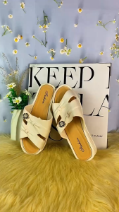Simple Casual Slip on Thick soled Womens Wedge Sandals 8905#