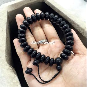 Gelang Kayu Galih Kelor Hitam 33butir Serut ( BARANG SESUAI VIDEO )