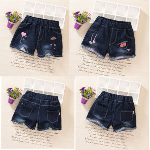 สินค้ามาใหม่ ล้าง เดนิม สั้น กางเกง สําหรับเด็กผู้หญิงบาง ฤดูร้อน Outwear เอวกลาง ผ้าฝ้าย Blend เสื้อผ้าเด็ก สไตล์ลำลอง