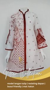 Atasan Batik Wanita Samitha 06 | Tunik Batik Model Lengan Tulip