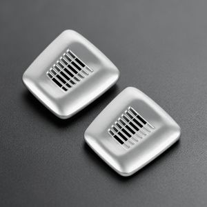 2Pcs ABS Chrome Interior Roof Dome Microphone Cover Trim Decor For BMW F30 F32 F07 F10 F15 F12 F25 X3 X5 3 4 5 6 Series