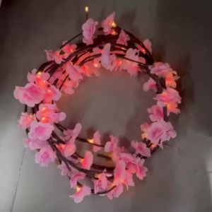 Cherry Blossom 96 Led USB Tree Branch Rattan Lights 8 Modes Colorful String Lamp Valentine Christmas Wedding Bedroom Decoration