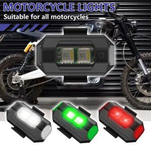 Lampu Sinyal Mini Lampu Peringatan LED Universal dengan Lampu Strobo 7 Warna Indikator
