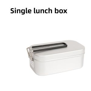 Mountainhiker | MOUNTAINHIKER Ultralight Aluminum Portable Lunch Box Open Flame Heated Outdoor Picnic Camping Lunch Box Aluminum Lunch Box