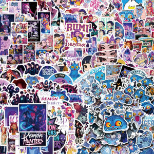 KPop Demon Hunters Stickers Aesthetic DIY Scrapbooking Laptop Phone Luggage Skateboard Waterproof Decals Fans Party Favor Gift