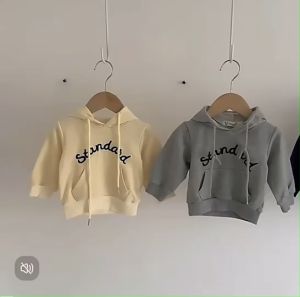 เสื้อแขนยาว เนื้อผ้าฝ้าย แฟชั่นฤดูใบไม้ผลิและฤดูใบไม้ร่วง สำหรับเด็กทุกเพศ อายุ 1-5 ปี