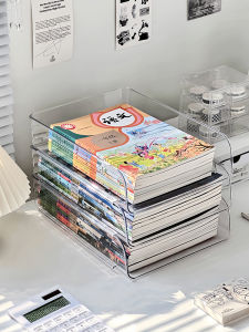 Hộp Đựng Đồ Để Bàn Bằng Acrylic Trong Suốt Để Lưu Trữ Tài Liệu Sách Giáo Trình Bài Kiểm Tra A4 Giá Để Sách Giá Để Đồ Dùng Học Tập