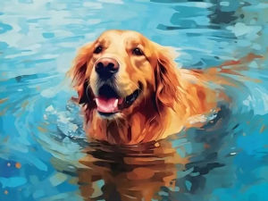 Kayou | Oil Painting By Numbers Dog Animal Digital Oil Painting Puppy Drawing On Canvas Kits Handpainted DIY Gift Wall Decor Living Room