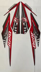 STIKER STRIPING LIS POLET BODY MOTOR HONDA BEAT FI ESP 2018 HITAM