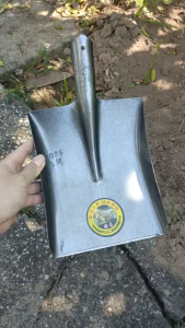 Xẻng xúc đất làm vườn (BÉ) (18x23 cm) Thép cứng (400g) Đào Lỗ Xúc Cát Dọn Vệ Sinh Vườn