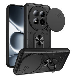 szhaiyu | For Xiaomi Redmi Note 15 Pro+ 5G Case Armor Slide Lens Protect Phone Cover for Redmi Note15Pro 5G Car Magnetic Holder Ring Funda