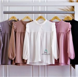 BLUS AISA Baju atasan wanita lengan panjang model terbaru kekinian