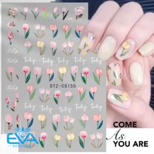 Sticker Dán Móng Tay 3D Chống Nước Hoa flower Collection Hoạ Tiết Hoa Tulip Mùa Hè Sweet Tulip Art CS149 / CS150