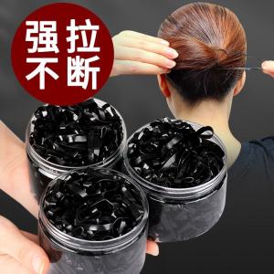 Thickened Elastic Hair Ties for Women High Elasticity Durable Black Hair Bands Small Head Ropes for Adults Fashionable Hair Accessories