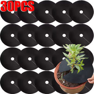 15/25/27/32cm Non-Woven Tree Mulch Rings Tree Protector Mats Reusable Weeds Barrier for Weeds Control Root Protection Cushions