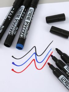 ปากกาหมึกน้ำมันขนาดใหญ่ ความจุขนาดใหญ่ สีดำ แห้งเร็ว 700 หัวหนา หมึกเพิ่มได้ ทนต่อการชุบตัว ปากกาหมึกสี