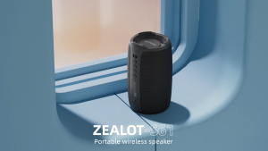 ZEALOT S61 Portable Bluetooth Speaker 10W | Bass Kuat Bateri 3600mAh Bluetooth 5.2 Type-C Fast Charging Speaker Tanpa Wayar