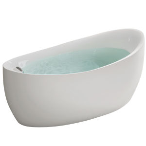 Nordic Style Independent Industrial Gray Insulated Bathtub