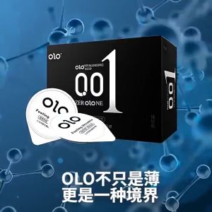 Olo Performa condoms ถุงยางอนามัยแบบมีปุ่ม 50-52-54 มม. ใส่ได้ (1กล่อง10 ชิ้น) สินค้าขายดี
