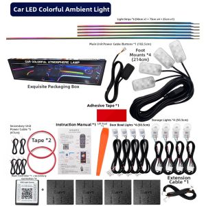 YIYUE | Acrylic Hidden Multicolor Easy Installation 1-to-18 LED Strip Lights
