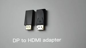 DZST Mini Adaptor Display Port Male to HDMI Female Port 1080P - DZST024 - Black