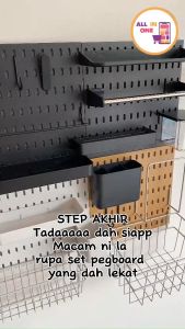 Pegboard PRO Storage Organizer Phone Holder & Shelf Hanging Rack Suitable with IKEA SKADIS Storage Organizer DIY 洞洞板