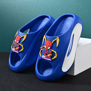 Cool Childrens Indoor Slippers Anti-Slip Comfortable Breathable Cartoon Design Boys Slippers Odor-resistant Easy to Wear