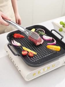 Long Stainless Steel Kitchen Tongs Non-Slip Heat Resistant BBQ Grill Tongs for Steak Seafood Buffet Salad Cooking Tools