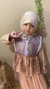 AKFAS - Sett Outer Tunik dan ROK TUTU Gamis anak brokat bordir Baju anak mewah Gamis anak mewah Baju Lebaran Brokat kode 57