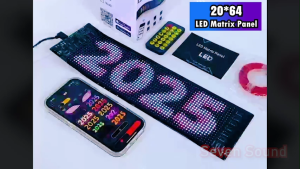 RGB LED Matrix Pixel Panel Bluetooth APP USB Pattern Graffiti Scrolling Text Animation Display Car