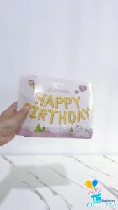 Balon Foil Huruf Set Happy Birthday pelangi/ paket huruf hbd pelangi / balon hbd rainbow