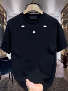 Áo Thun Cotton Tay Ngắn Mùa Hè Phong Cách Hàn Quốc Đơn Giản in Họa Tiết Dáng Rộng Thoải Mái Thường Ngày Cho Nam