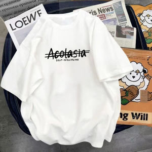 Áo Thun Nam Tay Ngắn Cotton Nguyên Chất Dáng Rộng Mùa Hè Thường Ngày in Họa Tiết Thời Trang Thường Ngày