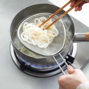 Fine Mesh Strainer Stainless Steel Kitchen Colander Skimmer Sieve with Sturdy Handle Wire Skimmer Food Strainer for Frying