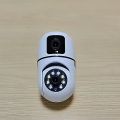 CCTV IP WiFi Camera Dual Lens Kamera 360 PTZ PAN TILT 8MP + 8MP 1080P APP V380 PRO night vision. 