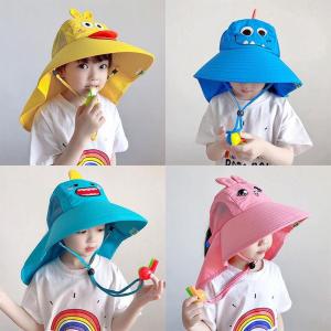 Kids Sun Hat for Boys & Girls 2024 - UV Protection Wide Brim Summer Sun Hat for Babies & Children Bucket Hat for Spring/Autumn