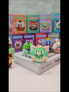 Animal Building Blocks 兼容乐高积木 Blok Binaan Haiwan Kanak-Kanak Blok Mini Kartun Comel Donut Cartoon Educational Assembly Model