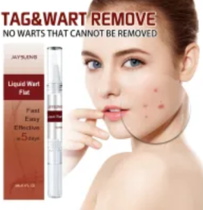 Jaysuing Warts Papillomas Verruca Removal Liquid Pen 3ml 100% Original Formula for Hand Foot Warts Kutil Cholesterol Seed Skin Tags Elimination Fast Acting Moles Remover with Smooth Skin Recovery for Sensitive Skin