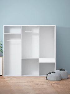 【SG Stock】Adjustable Wardrobe Closet Organizer Clothing Storage Shelves for Kitchen Bathroom Storage Holders Wall Shelf Mounted