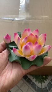 Đế Cắm Nhang Hình Hoa Sen Hồng Bằng Gốm Sứ Cao Cấp Trang Trí Tiểu Cảnh Bàn Thờ Nhỏ