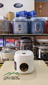Nồi Cơm Điện Đa Năng Meidai Mini 400W Nội Địa Trung Cao Cấp Lòng Dày Chống Dính Tốt -1.0L/1.2L-BH 12 Tháng
