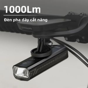 CYCLAMI 1000LM Xe Đạp Đèn Pha Chống Nước Sạc Đèn Trước Siêu Nhẹ Đèn Pin Nhôm An Toàn Đi Xe Đạp