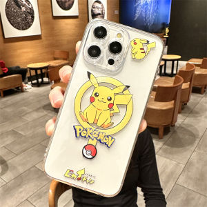 Magnetic Absorption Silicone Phone Case for Apple 14 pro iPhone 15 pro Max Pikachu 13 Couple 12 Cute 11 Creative Cartoon 15 plus Trendy