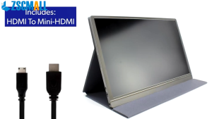 【SG Local Warehouse】ZSCMALL Portable Monitor 15.6 FHD 1080P - Ultra-Slim Portable Laptop Monitor with Kickstand - IPS Display for PC MAC Phone Xbox PS5 - USB C & HDMI Connectivity