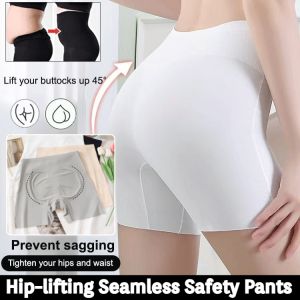 High Waist Belly Contracting Shaping Pants High Elasticity Abdomen Hip Lifting Postpartum Body Shaping Barbie Safety Pants