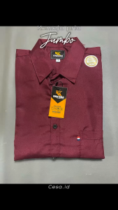 (BIG SIZE JUMBO) Kemeja Pria Jumbo slim fit XXLXXXL4XL5XL6XL dan 7XL kantor/formal/casual Termurah