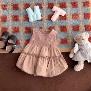 Korean Style Baby Girl Romper Skirt Thin Vest Style Bloomer Summer Clothes for Infants And Toddlers Cotton Polyester Material