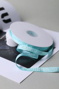 50 Yards 10mm Gingham Ribbons for Wedding Christmas Party Decorations Gifts Wrapping DIY Crafts Bow Hair Plaid Ribbon Packaging